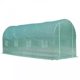   Fóliasátor növénytermesztéshez és neveléshez 8 ablakos üvegház melegház 500x200x210cm