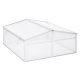 Mini greenhouse polycarbonate greenhouse 100x100x48 cm aluminum frame plant house for growing fruits, vegetables and plants 