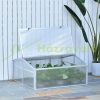 Mini greenhouse polycarbonate greenhouse 100x100x48 cm aluminum frame plant house for growing fruits, vegetables and plants 
