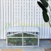 Mini greenhouse polycarbonate greenhouse 100x100x48 cm aluminum frame plant house for growing fruits, vegetables and plants 