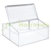 Mini greenhouse polycarbonate greenhouse 100x100x48 cm aluminum frame plant house for growing fruits, vegetables and plants 