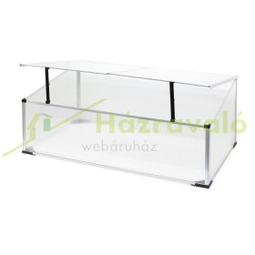   Mini üvegház polikarbonát melegház 100x60x40 cm alumínium vázas növényház gyümölcs, zöldség és növény termesztéséhez 