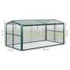 Mini greenhouse polycarbonate greenhouse 130x70x61 cm plant house for growing fruit, vegetables and plants 