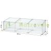 Mini greenhouse polycarbonate greenhouse 180x51x51 cm aluminum frame plant house for growing fruits, vegetables and plants 
