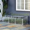 Mini greenhouse polycarbonate greenhouse 180x51x51 cm aluminum frame plant house for growing fruits, vegetables and plants 