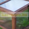 Mini greenhouse wooden frame raised bed 90x50x93 cm greenhouse for growing fruit, vegetables and plants 