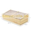 Mini greenhouse wooden frame planter box 100x50x35 cm greenhouse for growing fruits, vegetables and plants 