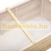 Mini greenhouse wooden frame planter box 100x50x35 cm greenhouse for growing fruits, vegetables and plants 