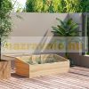 Mini greenhouse wooden frame planter box 100x50x35 cm greenhouse for growing fruits, vegetables and plants 