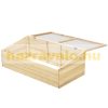 Mini greenhouse wooden frame planter box 100x50x35 cm greenhouse for growing fruits, vegetables and plants 