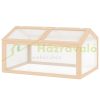 Mini greenhouse wooden frame polycarbonate planter box 102x71x53 cm greenhouse for growing fruits, vegetables and plants 