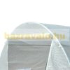 Greenhouse 600x300x200 cm foil tent for growing plants with 8 side windows white