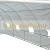 Greenhouse 600x300x200 cm foil tent for growing plants with 8 side windows white