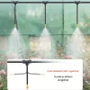 Fóliasátor öntözőrendszerrel 2,93x1,97x1,94 m üvegház 6 ablakkal és 4 fúvókával