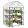 Fóliasátor 137x137x196 cm üvegház 10 polccal, 2 szintes PVC burkolattal