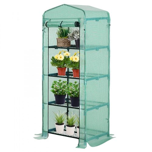 Mini greenhouse for growing plants - hobby foil tent green greenhouse 70x50x160 cm PE foil