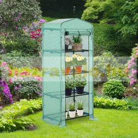   Mini üvegház növénytermesztéshez - hobby fóliasátor zöld melegház 70x50x160 cm PE fólia