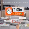Kamrás vákuumcsomagoló gép 6,5 m³/h, rozsdamentes acél, professzionális vákuumozó