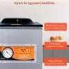 Kamrás vákuumcsomagoló gép -100 kPa, 26 cm-es hegesztéssel, marináló funkcióval