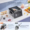 Kamrás vákuumcsomagoló gép 90 l/perc, -95 kPa feletti vákuum, 29 cm-es hegesztéssel
