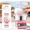 CandyDream elektromos vattacukor készítő gép 1000W rózsaszín vattacukor gép akril fedéllel