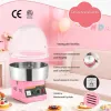 CandyDream elektromos vattacukor készítő gép 1000W rózsaszín vattacukor gép akril fedéllel