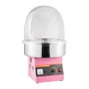 CandyDream elektromos vattacukor készítő gép 1000W rózsaszín vattacukor gép akril fedéllel