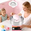 Pink elektromos vattacukor készítő 1000W 38 cm-es házi vattacukor gép