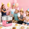 Elektromos vattacukor készítő gép 1000W rózsaszín, 38 cm-es professzionális vattacukor gép