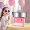 Professzionális vattacukor készítő 1000W rózsaszín 52 cm-es asztali vattac kereskedelmi vattacukor készítő gép 