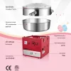 Professzionális vattacukor készítő 1000W piros 52 cm-es rendezvény vattacukor gép tárolófiókkal