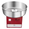 Professzionális vattacukor készítő 1000W piros 52 cm-es rendezvény vattacukor gép tárolófiókkal