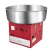 Professzionális vattacukor készítő 1000W piros 52 cm-es rendezvény vattacukor gép tárolófiókkal