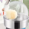 Elektromos vattacukor készítő kék 1000W kereskedelmi vattacukor készítő fedéllel