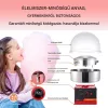 Elektromos vattacukor készítő 1 kW-os piros kereskedelmi vattacukor készítő fedéllel, rozsdamentes acél tállal