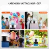 Professzionális fedeles vattacukor gép tárolófiókkal kék 1000W-os kereskedelmi vattacukor készítő gép fedéllel