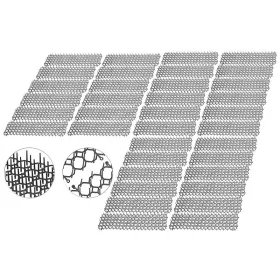   Védőtüske állatok ellen, nyúl, nyest, csiga, macska elleni védelem, Földre fektethető tüskés rács 36 darabos szett
