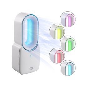   Design ventilátor rotor nélküli asztali ventilátor akkumulátorral és LED világítással