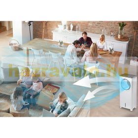   Design ventilátor rotor nélküli padlóra állítható léghűtő, hűt, párásít és tisztítja a levegőt