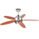 VT-597 Ceiling fan with lamp, wooden rotating blade, 70W