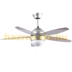 Mennyezeti ventilátor lámpával, fa forgólapáttal, 70W