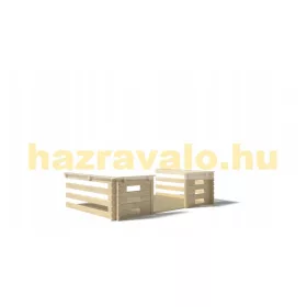   Veranda 300x300 cm kezeletlen natúr fa tornác, terasz hétvégi házhoz