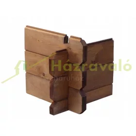   Veranda 400x200 cm impregnált barna fa tornác, terasz hétvégi házhoz