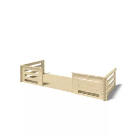   Veranda 500x200 cm kezeletlen natúr fa tornác, terasz hétvégi házhoz
