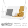 Veranda hintaágy fából 1240x710x600 mm kompakt erős kültéri pihenőmegoldás