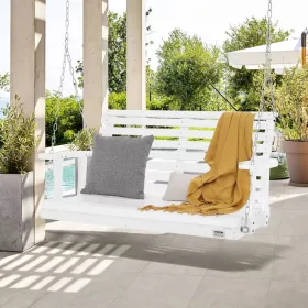   Veranda hintaágy fából 1240x710x600 mm kompakt erős kültéri pihenőmegoldás