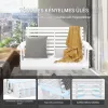 Veranda hintaágy fából 1240x710x600 mm kompakt erős kültéri pihenőmegoldás