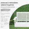 Veranda hintaágy fából 1240x710x600 mm kompakt erős kültéri pihenőmegoldás
