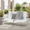 Veranda hintaágy cédrusfából 1702x710x600 mm 2–3 személyes, 400 kg teherbírású prémium kerti hinta fehér