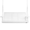Veranda hintaágy cédrusfából 1702x710x600 mm 2–3 személyes, 400 kg teherbírású prémium kerti hinta fehér